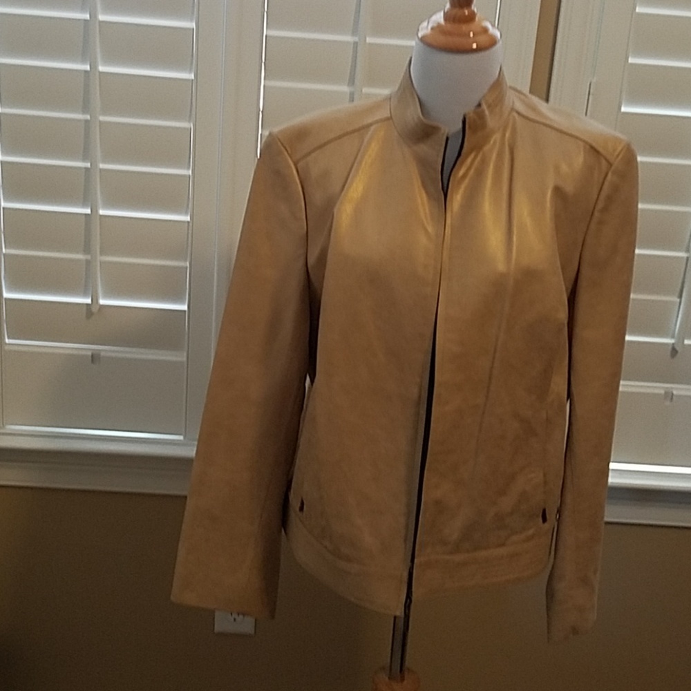NWT Gorgeous Area Leather Jacket